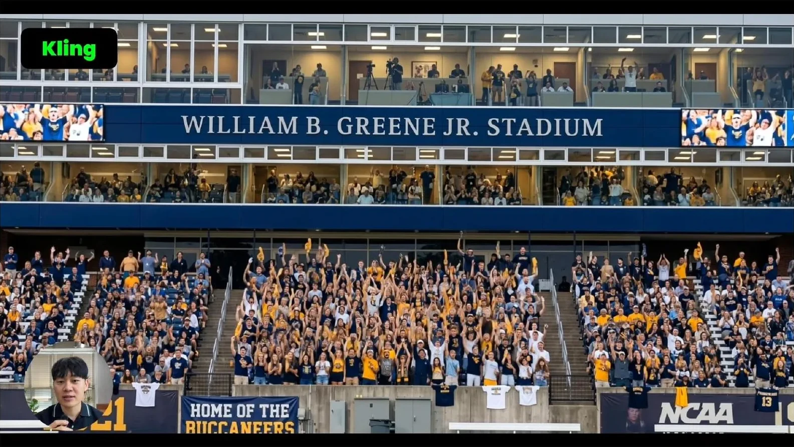 The empty stadium transformed into a packed, energy-filled venue