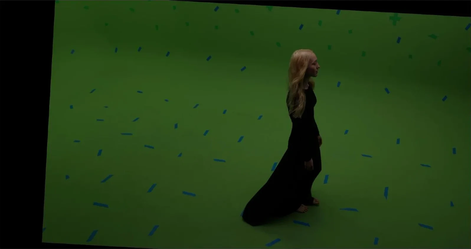 Still from the walking-on-water sequence